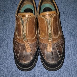 Polo by Ralph Lauren Brown and Black Leather Loafers